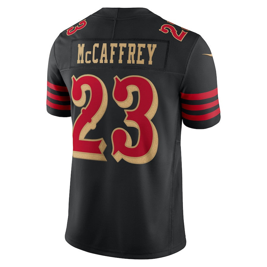 Christian McCaffrey 23 San Francisco 49ers 2025 Rivalries Collection Limited Men Jersey - Black