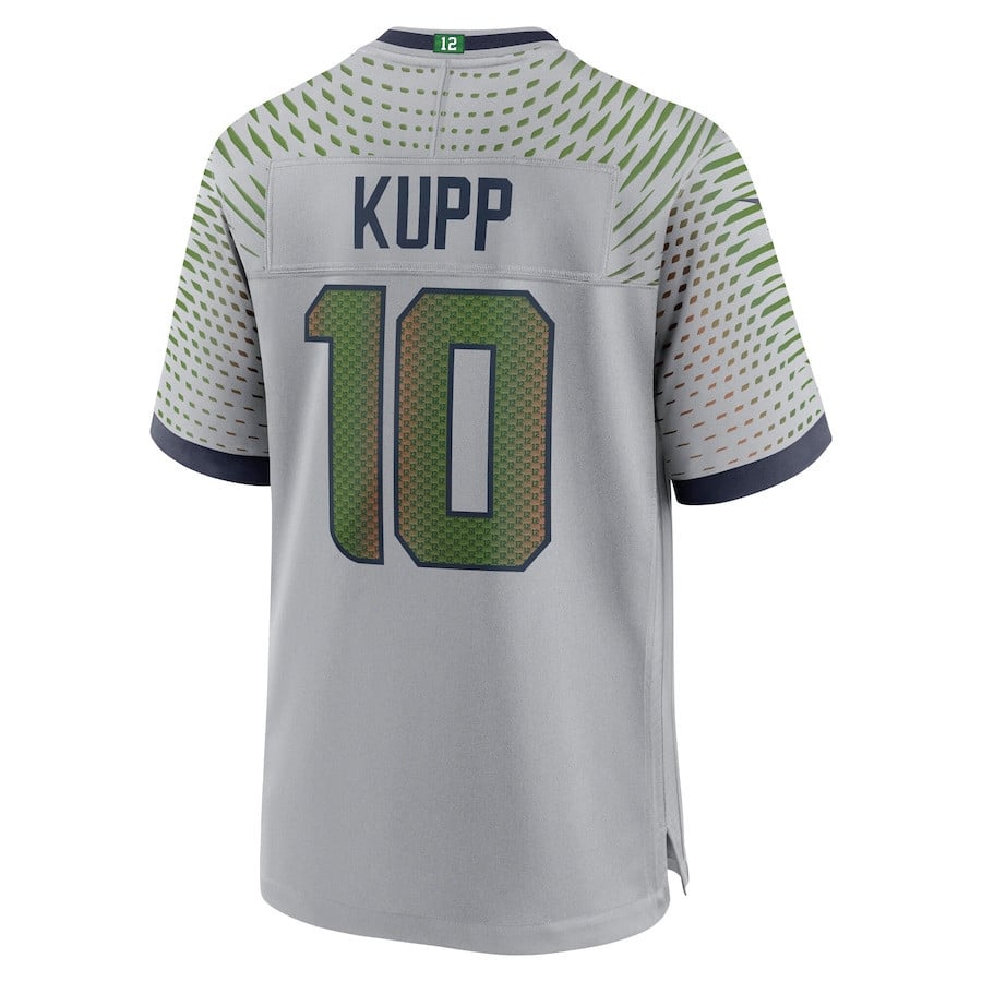 Cooper Kupp 10 Seattle Seahawks 2025 Rivalries Collection Game Men Jersey - Wolf Gray
