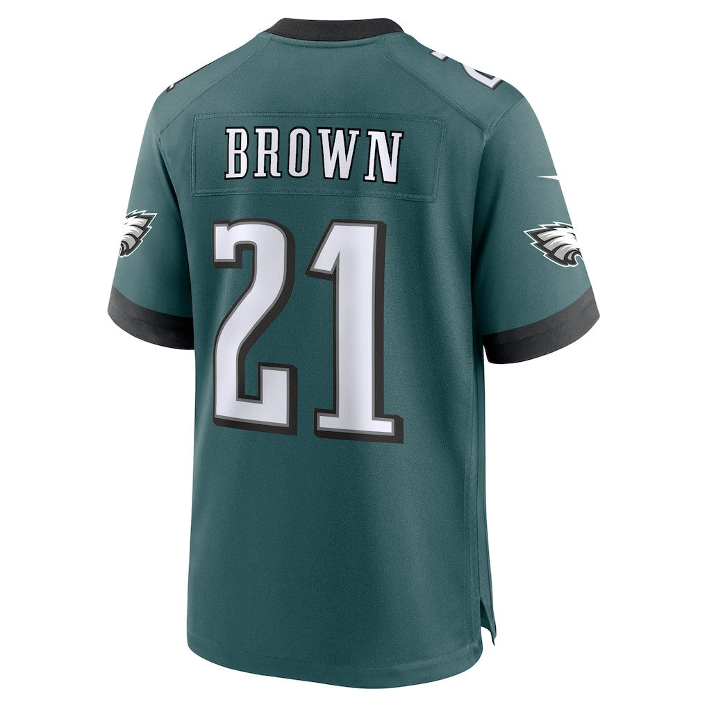 Sydney Brown 21 Philadelphia Eagles Team Game Men Jersey - Midnight Green