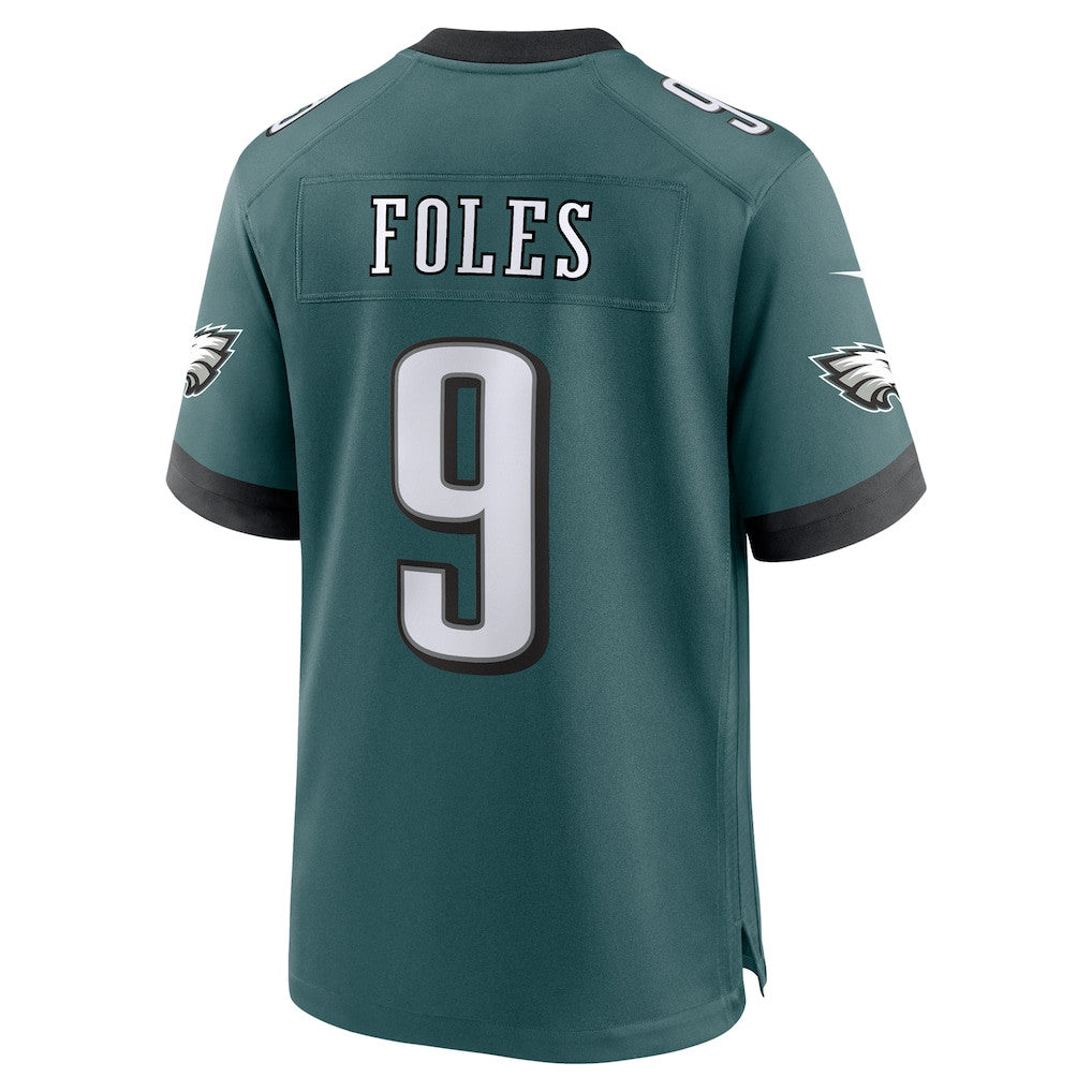 Nick Foles 9 Philadelphia Eagles Team Game Men Jersey - Midnight Green