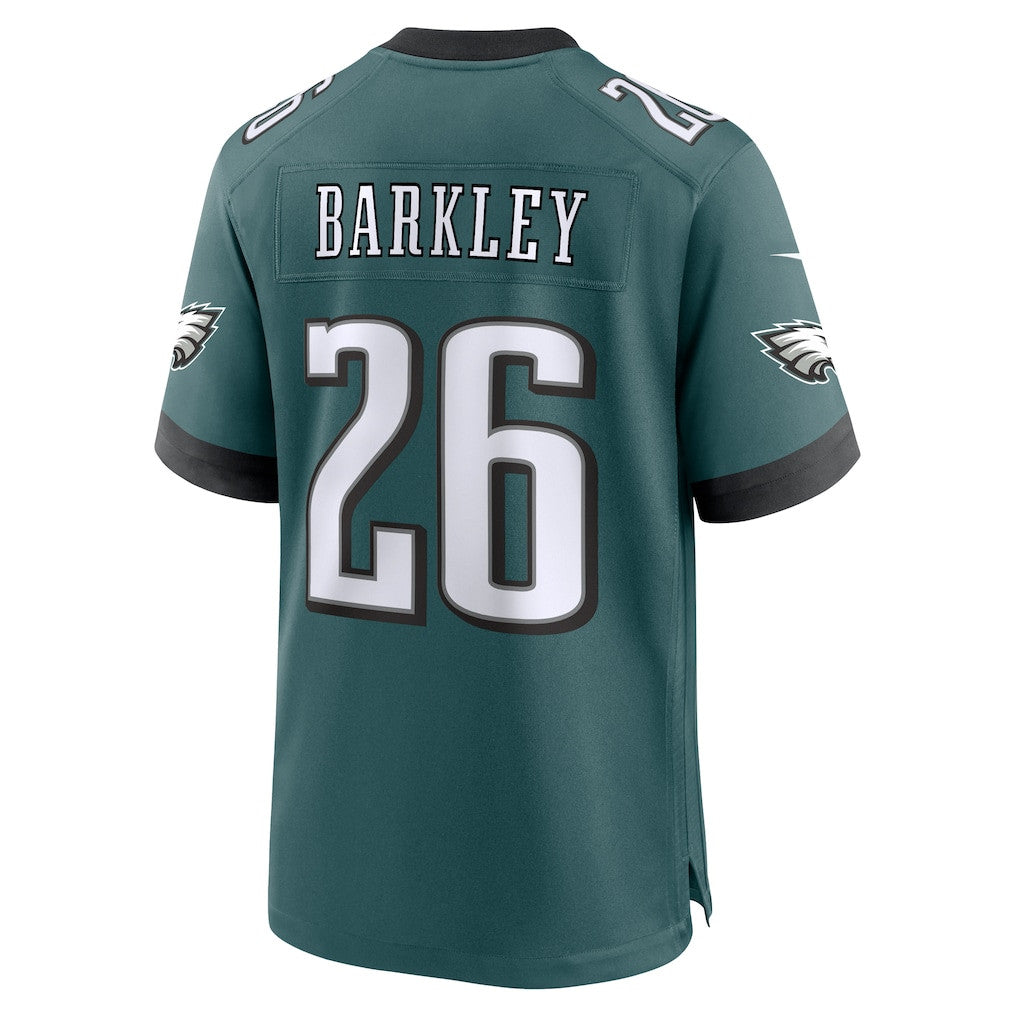 Saquon Barkley 26 Philadelphia Eagles Game Player Men Jersey - Midnight Green