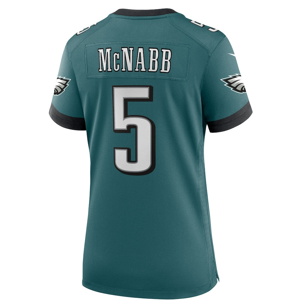 Donovan McNabb 5 Philadelphia Eagles Women's Team Retired Game Jersey - Midnight Green
