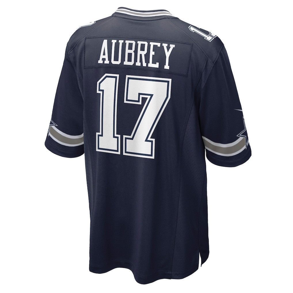 Brandon Aubrey 17 Dallas Cowboys Team Game Men Jersey - Navy