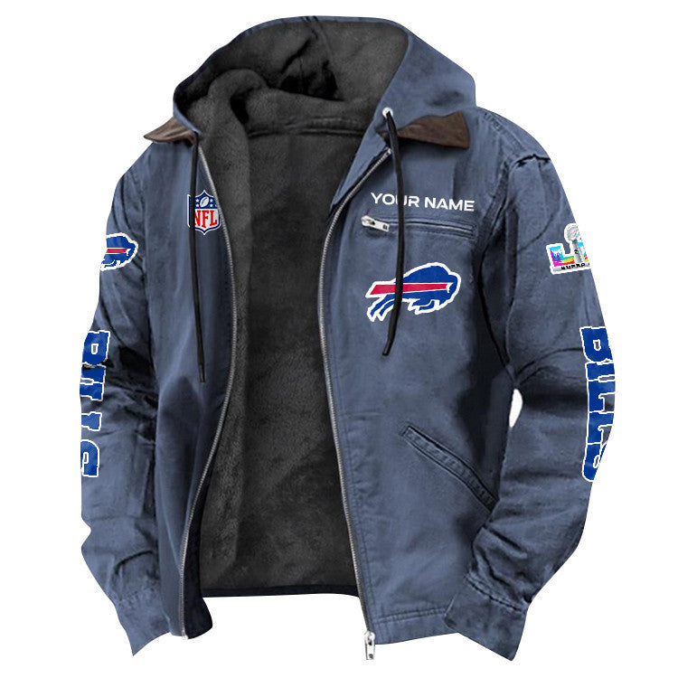 Buffalo Bills 2026 Super Bowl LX Custom Name Special Edition Flannel Jacket