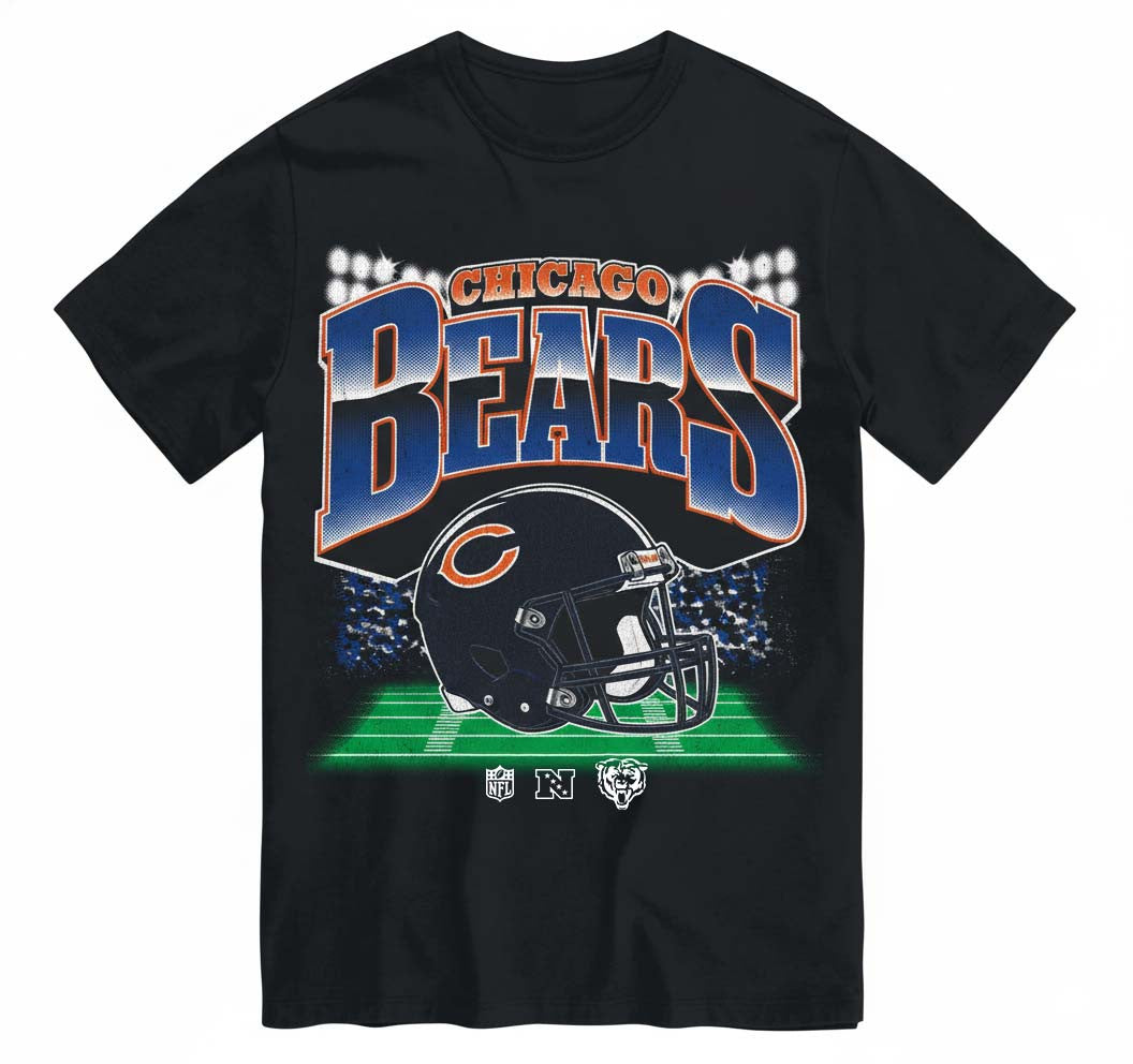 Chicago Bears Men's NFL Teams Blindside T-Shirt - Black