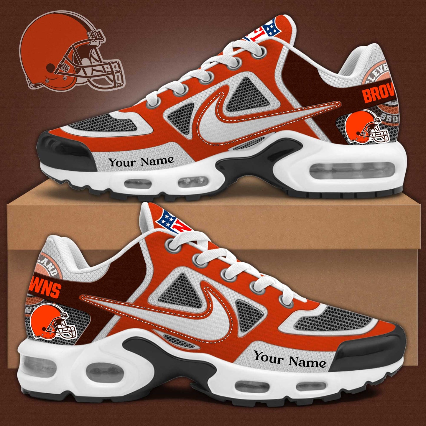 Cleveland Browns Sport Limited Edition Custom Name Air Max Shoes Sneakers For Men And Women