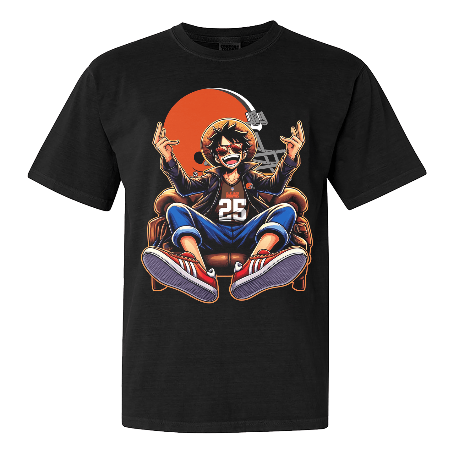 Cleveland Browns Luffy T-shirt - Black