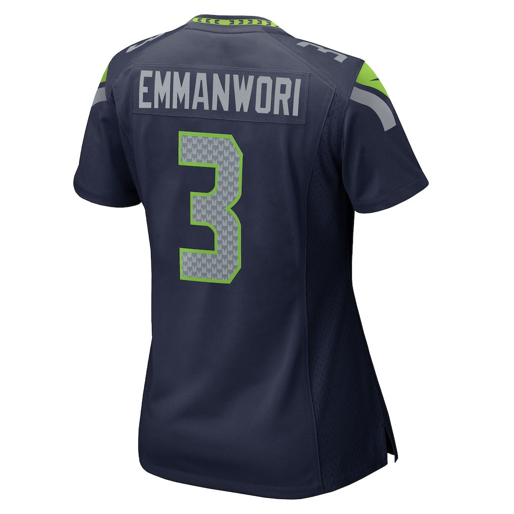 Nick Emmanwori 3 Seattle Seahawks 2026 Super Bowl LX - Women Navy Game Jersey