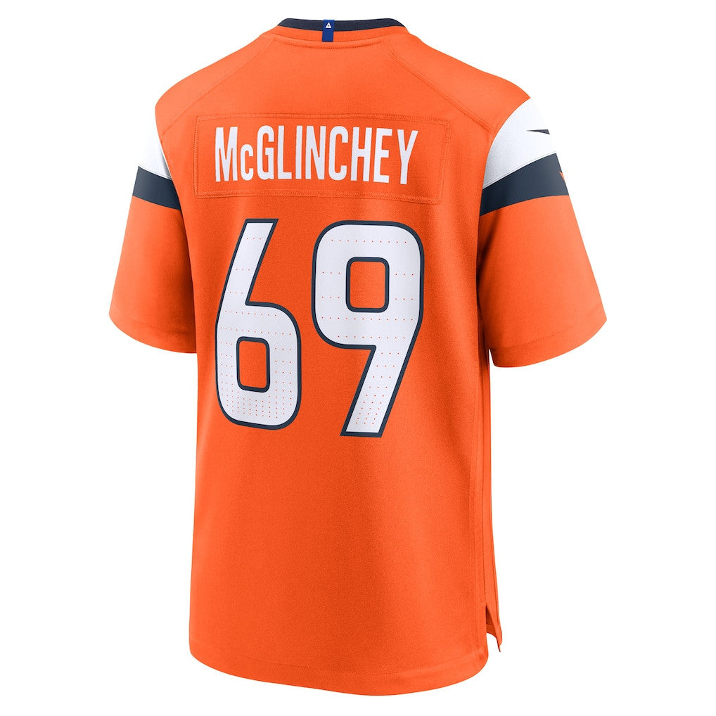 Mike McGlinchey 69 Denver Broncos 2026 Super Bowl LX - Orange Team Game Jersey