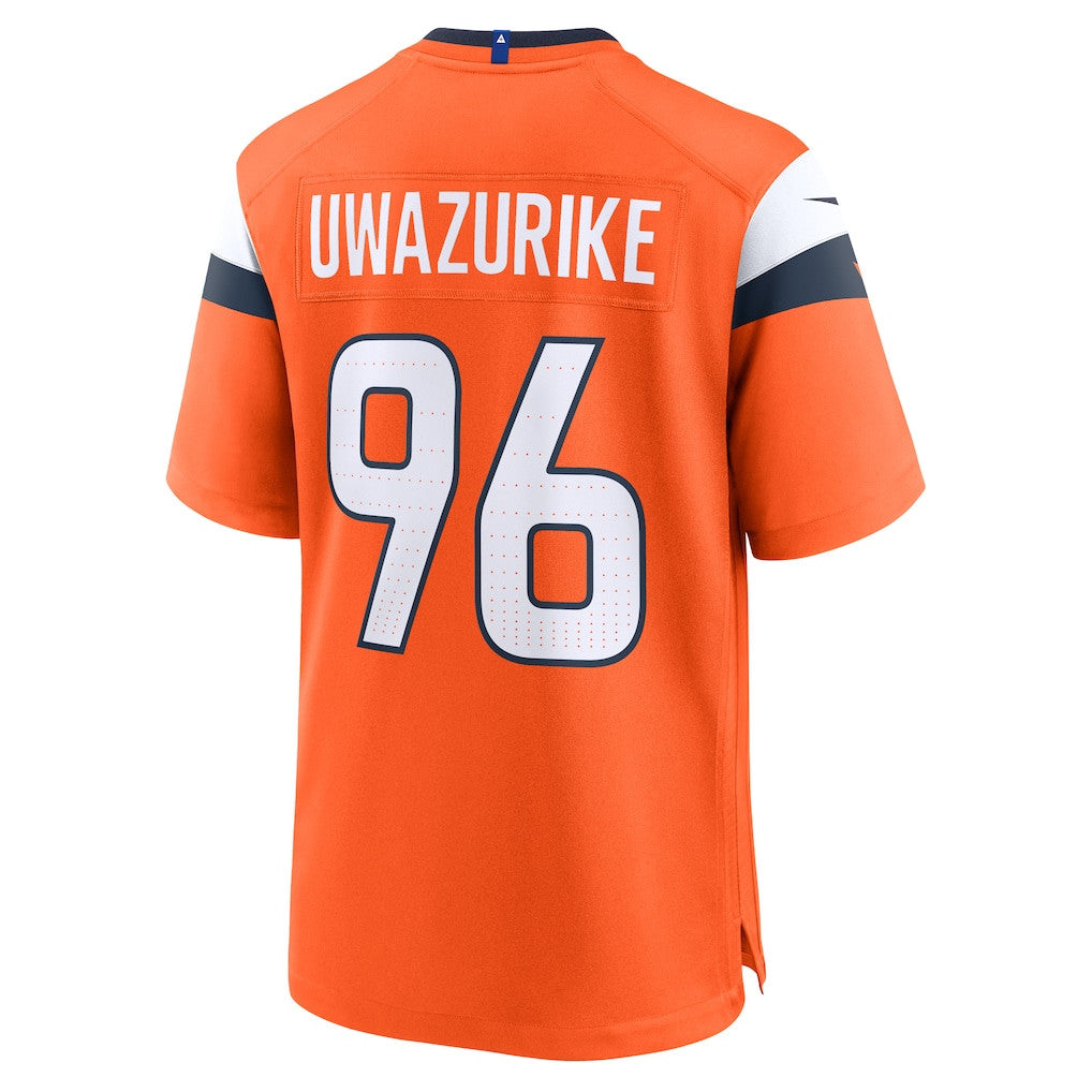 Eyioma Uwazurike 96 Denver Broncos 2026 Super Bowl LX - Orange Team Game Jersey