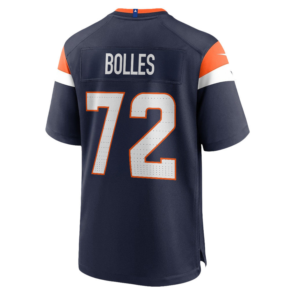 Garett Bolles 72 Denver Broncos 2026 Super Bowl LX - Navy Alternate Game Jersey