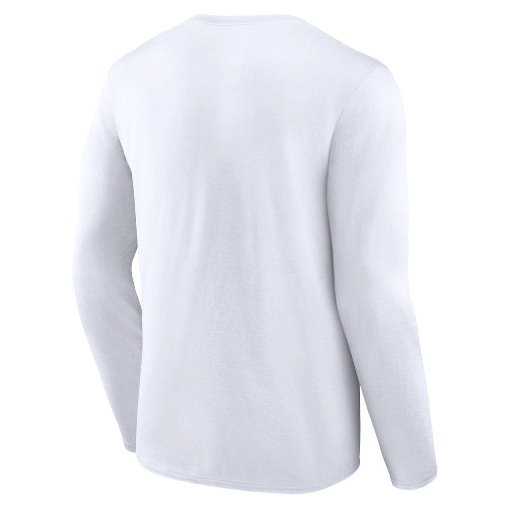 Seattle Seahawks Logo Team Lockup Long Sleeve T-Shirt - White