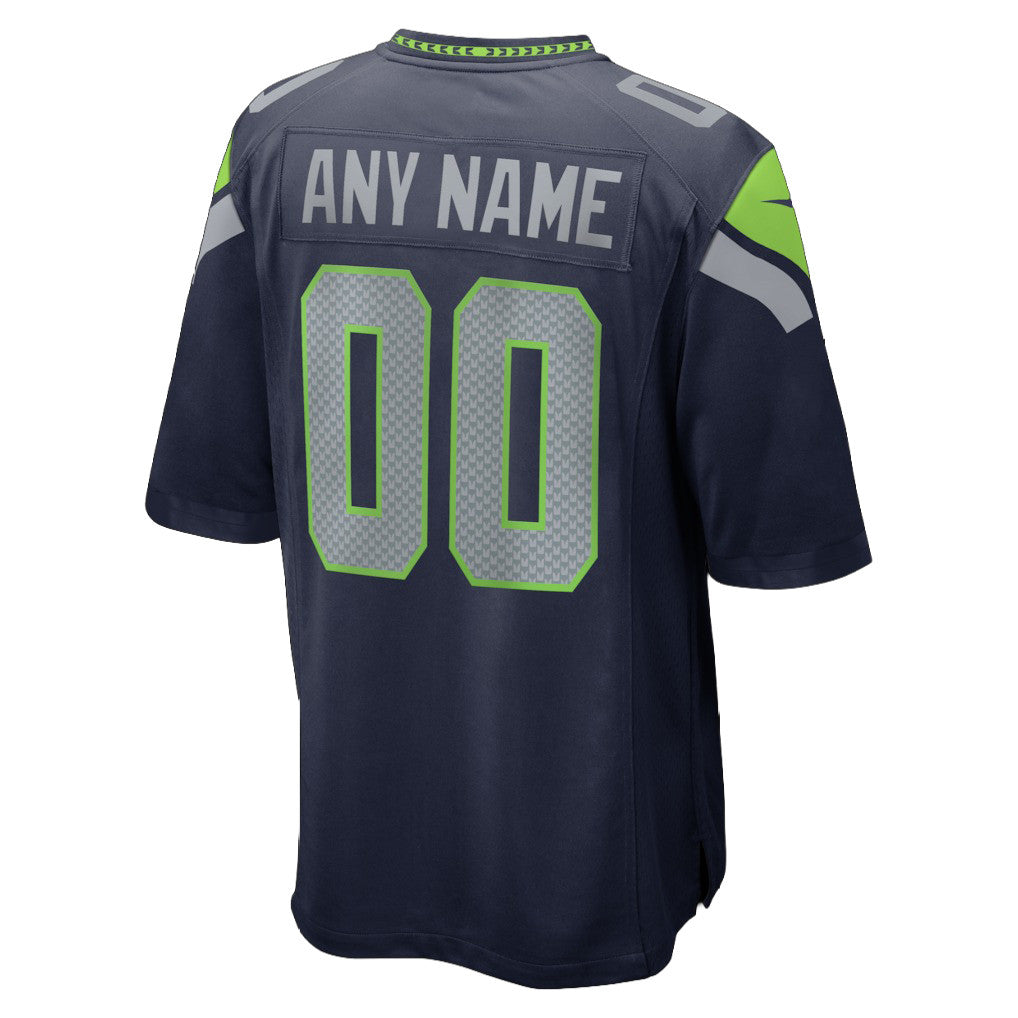Seattle Seahawks Super Bowl LX Champions For Fan Edition Custom Team Game Jersey - College Navy