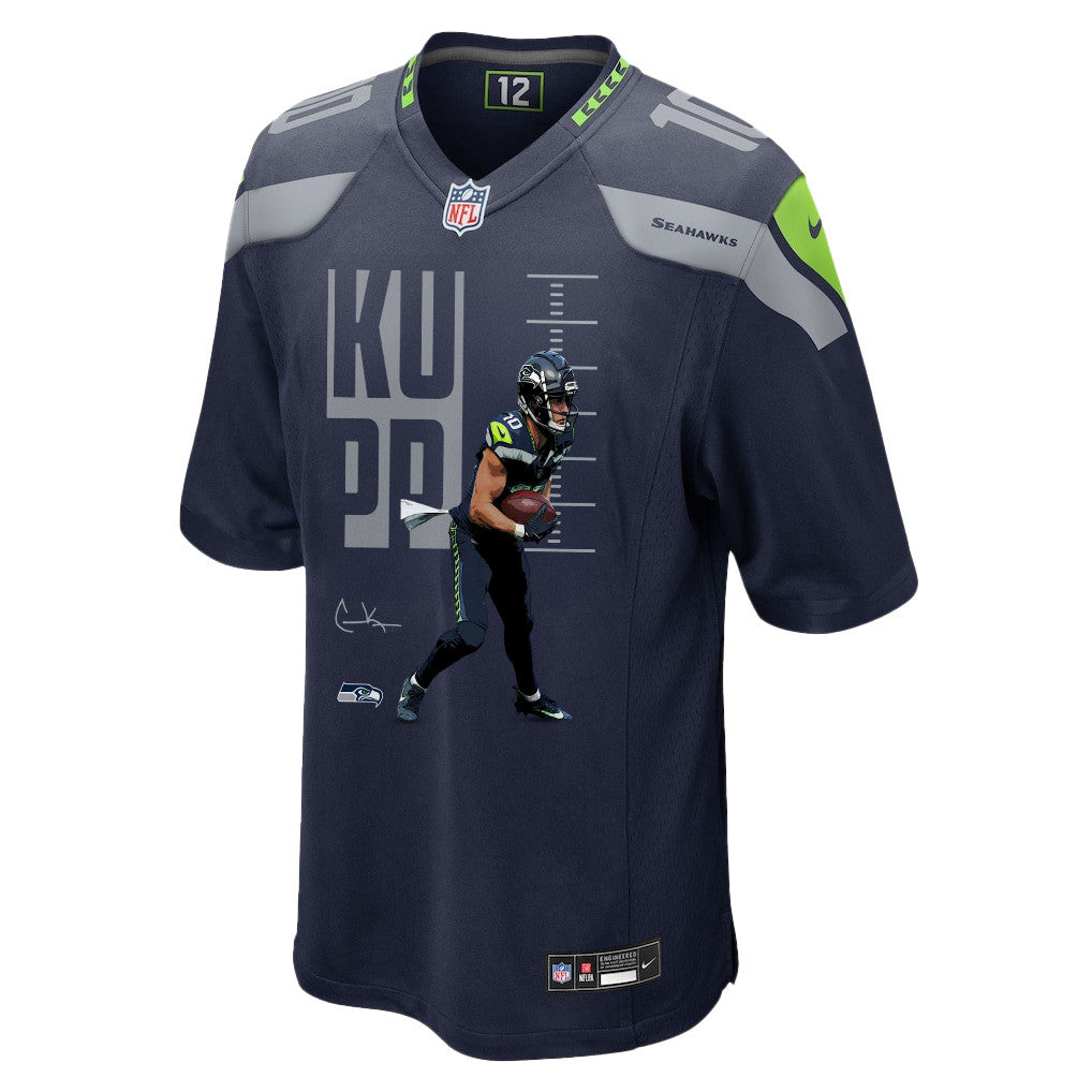 Cooper Kupp 10 Seattle Seahawks Super Bowl LX Breakaway Speed Jersey – Navy