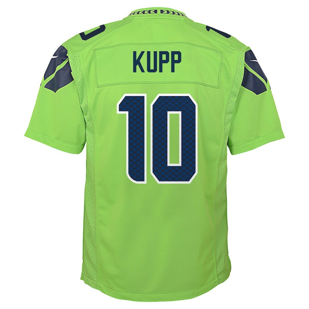 Cooper Kupp 10 Seattle Seahawks Super Bowl LX Fan-Favorite Icon YOUTH Game Jersey– Green