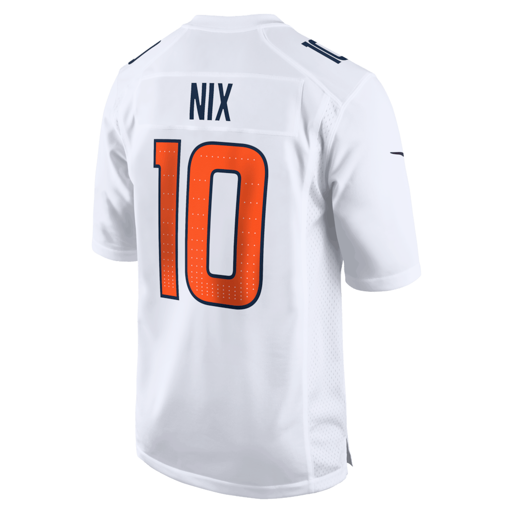 Bo Nix 10 Denver Broncos Tundra Fashion Game Men Jersey - White