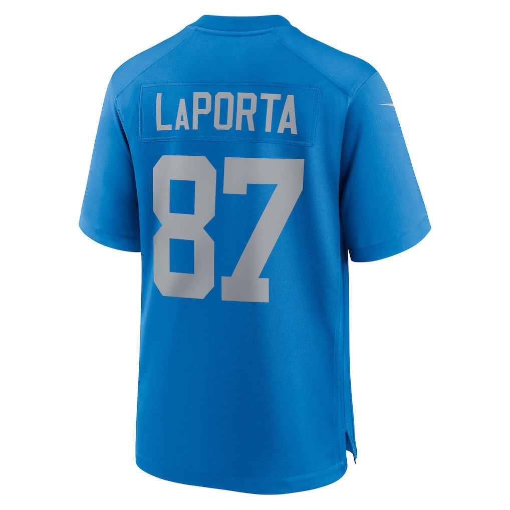 Sam LaPorta 87 Detroit Lions Alternate Game Men Jersey - Blue