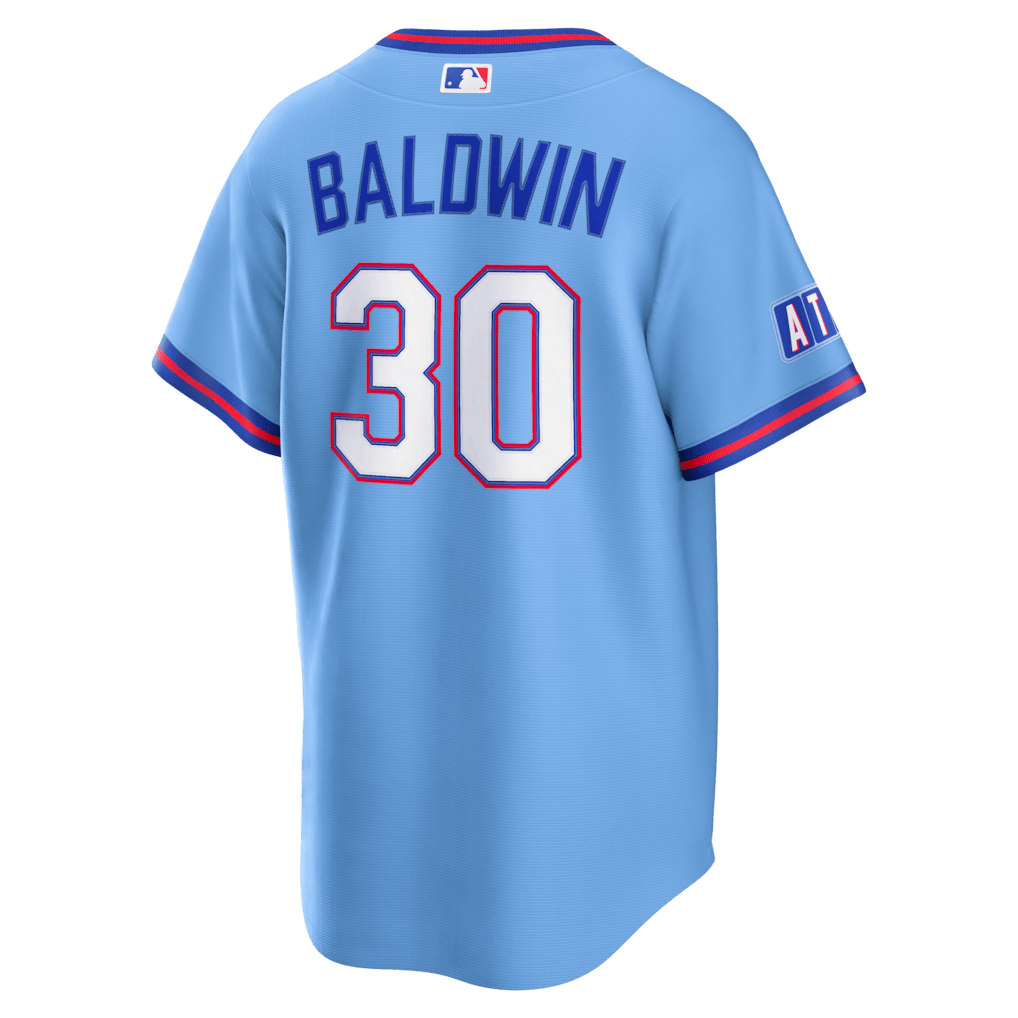 Drake Baldwin 30 Atlanta Braves 2026 City Connect Jersey - Men, Powder Blue