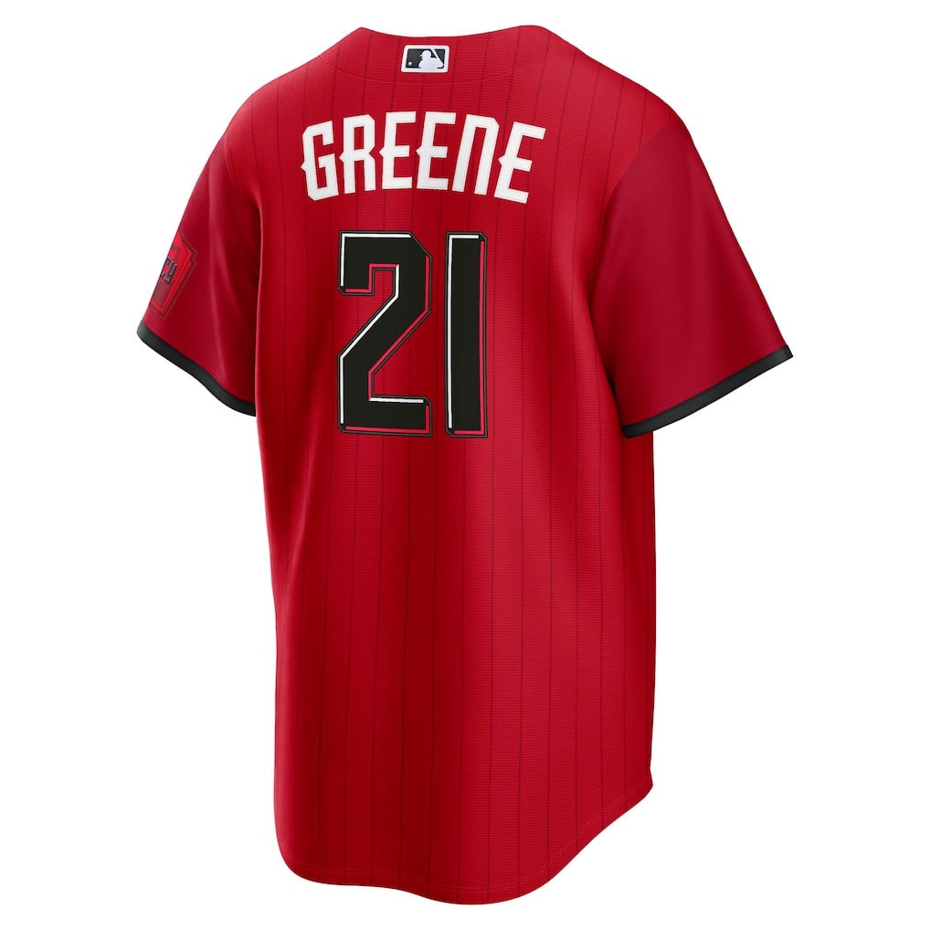 Hunter Greene 21 Cincinnati Reds 2026 City Connect Jersey - Men, Red