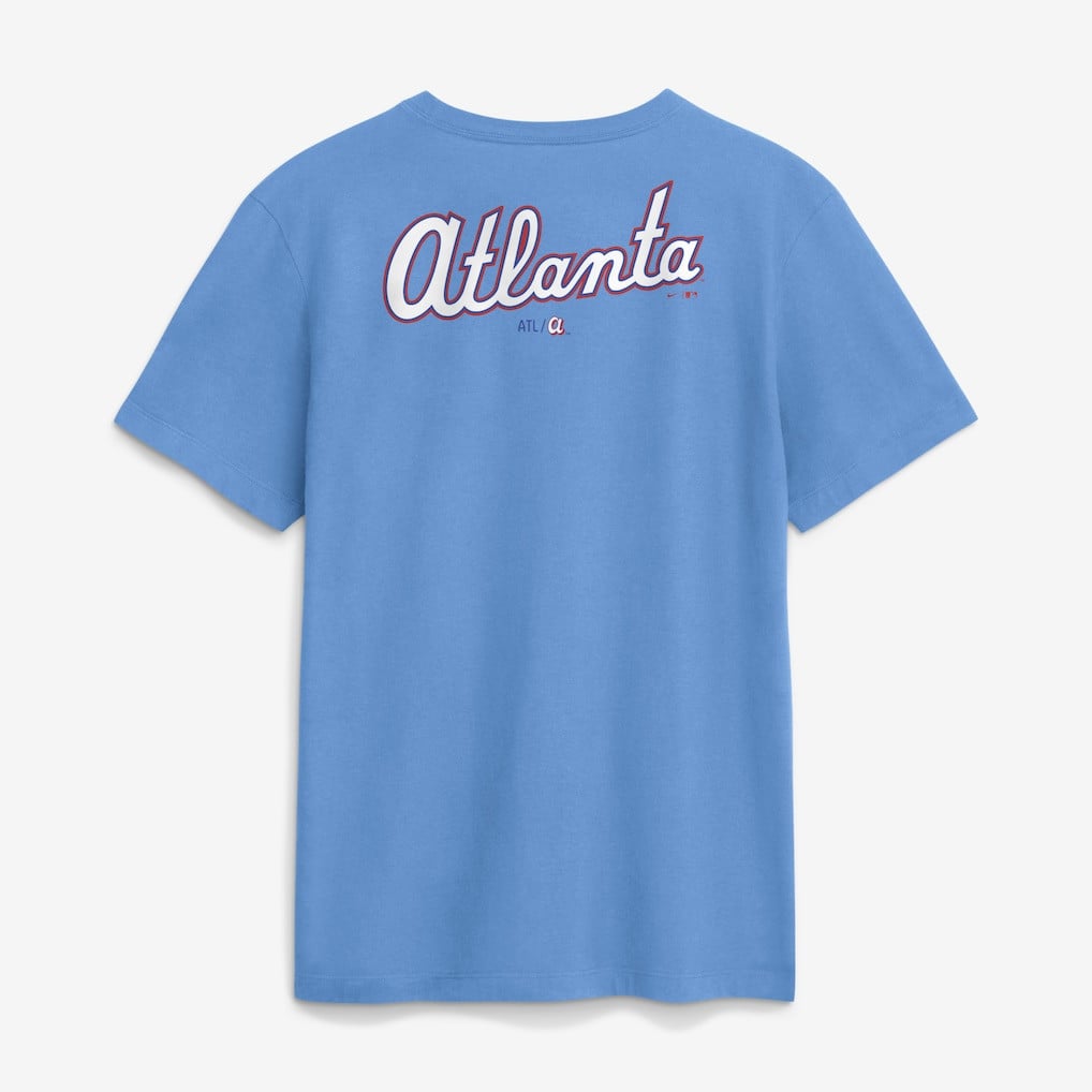 Atlanta Braves 2026 City Connect 2-Hit T-Shirt - Blue