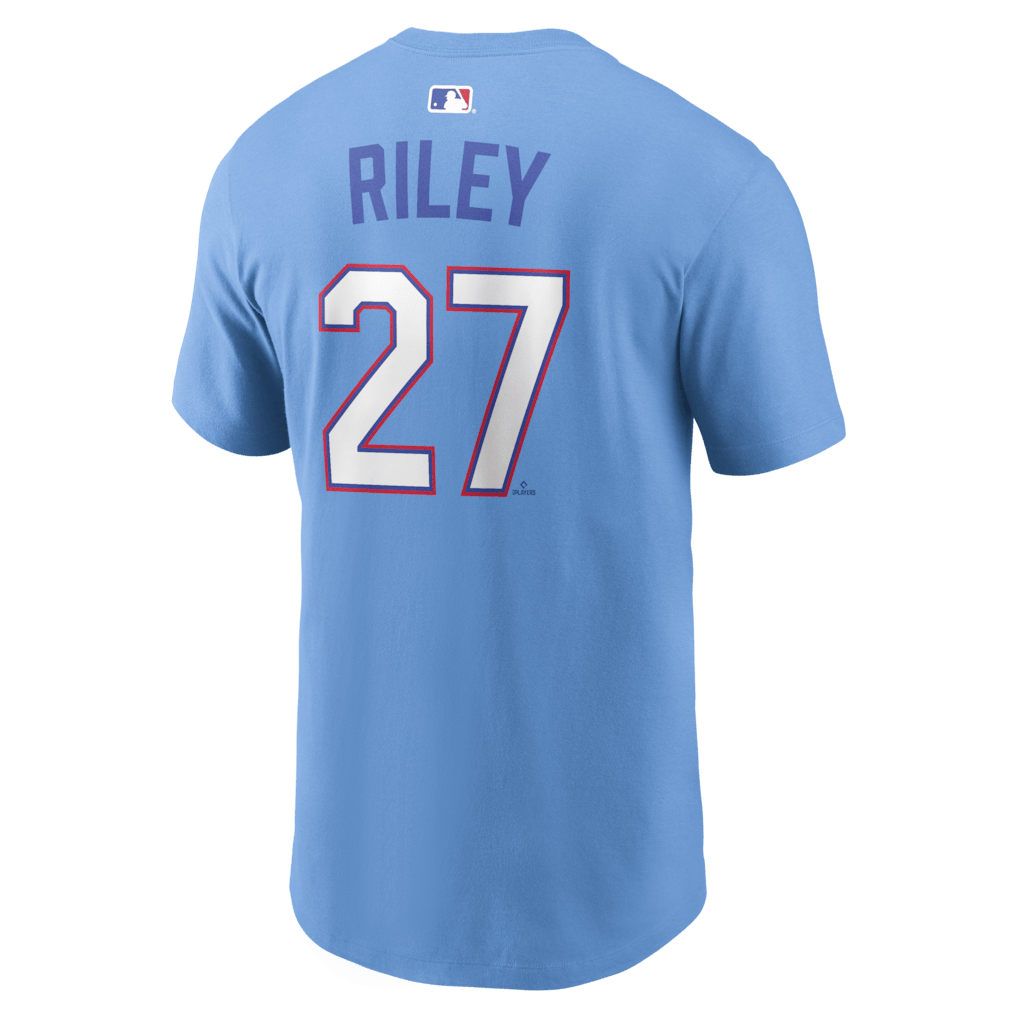 Austin Riley 27 Atlanta Braves Men's 2026 City Connect T-Shirt - Blue
