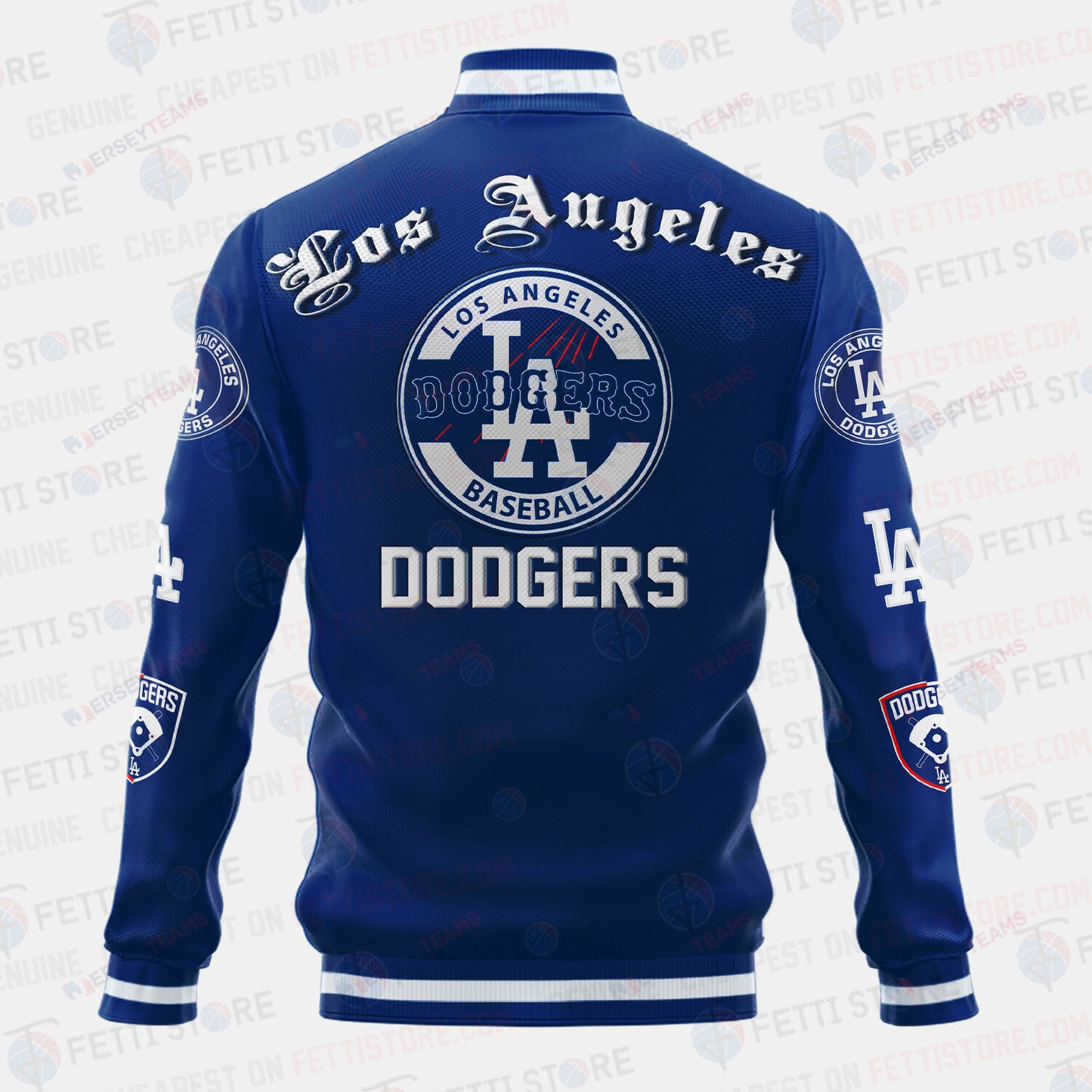 Los Angeles Dodgers Symbol Vintage Design Varsity Jacket - All-Over-Printed Jacket