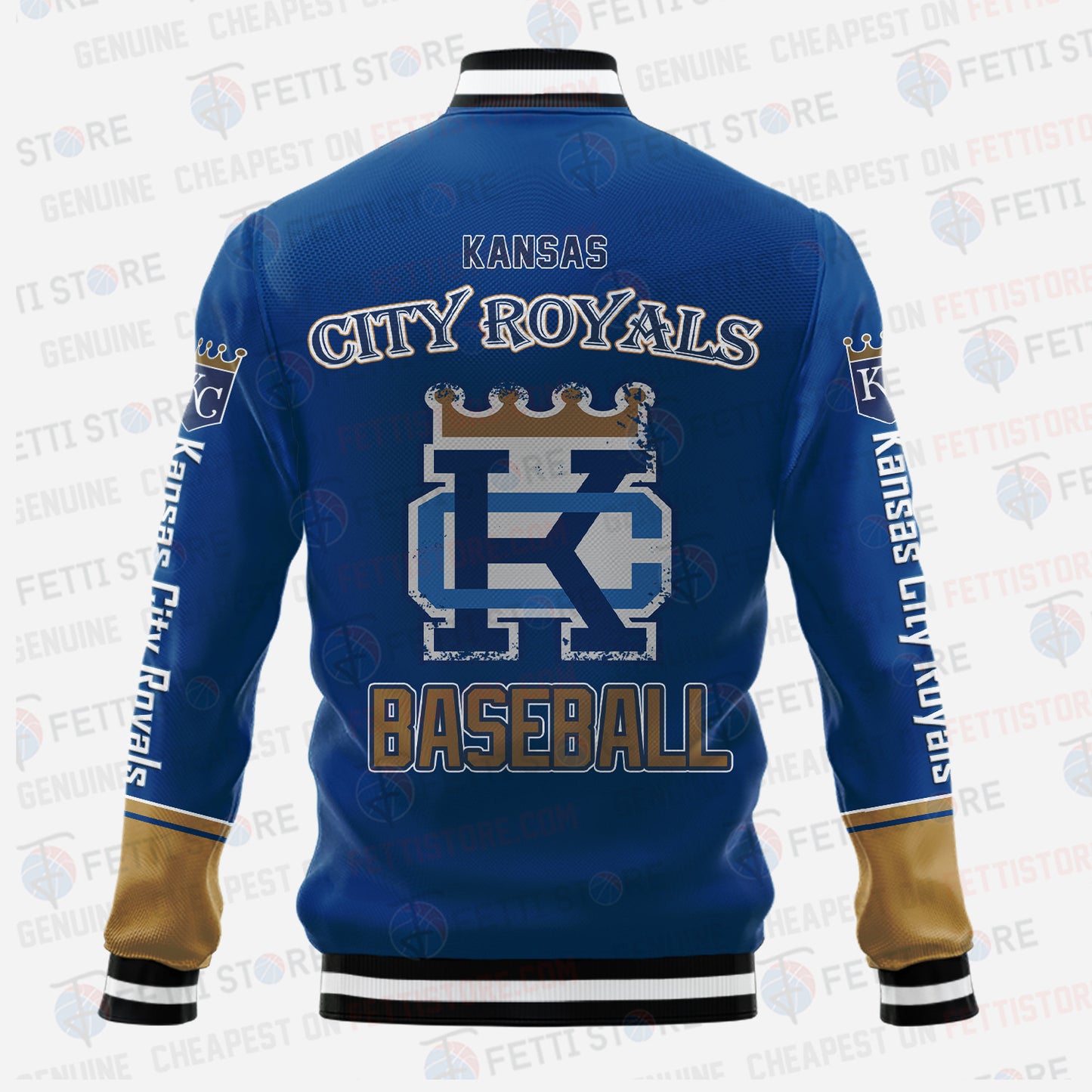 Kansas City Royals - Major League Baseball AOP Varsity Jacket V5 - All-Over-Printed Jacket