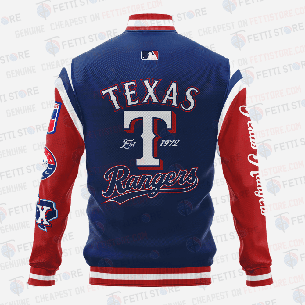 Texas Rangers Major League Baseball AOP Varsity Jacket SH1 V1 - All-Over-Printed Jacket