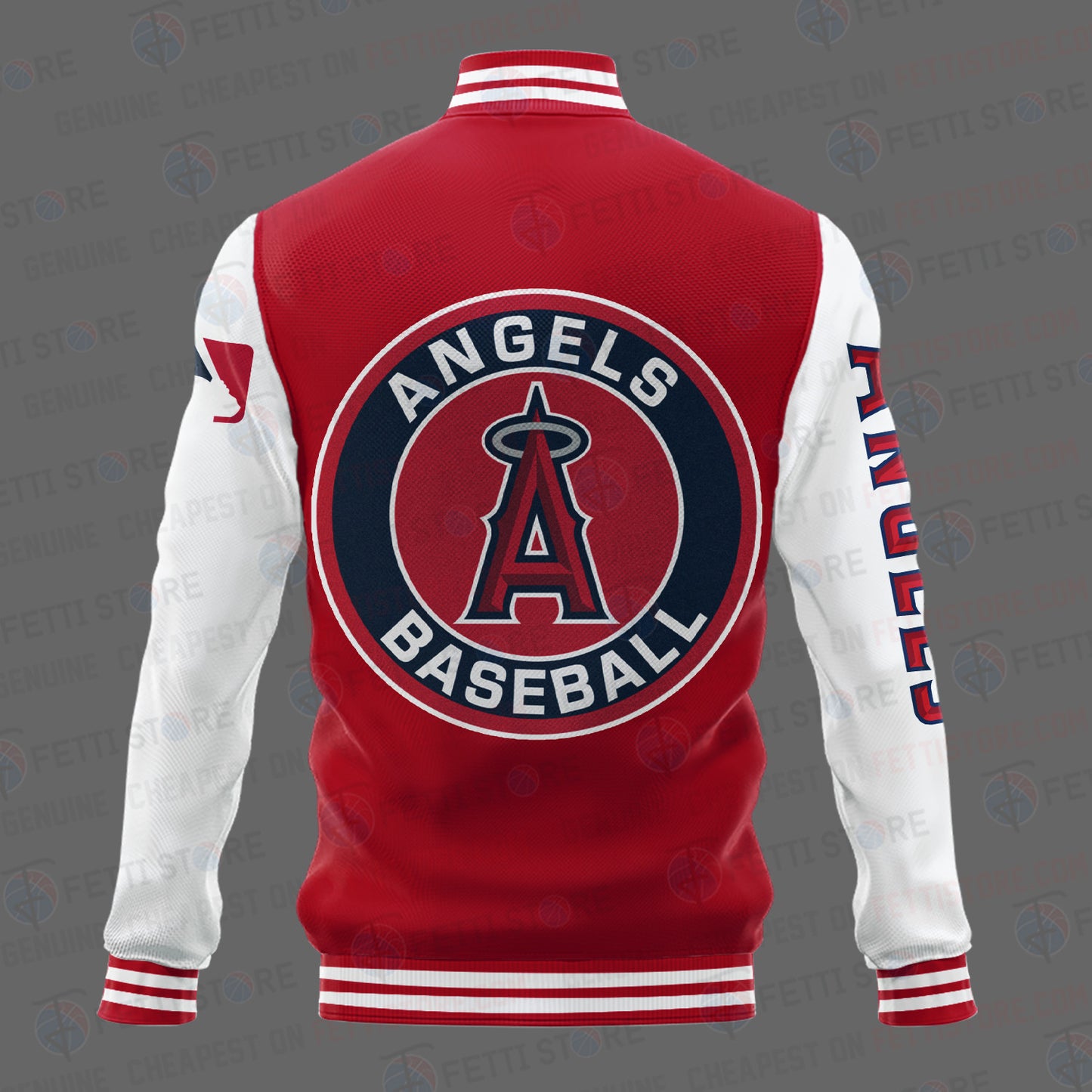 Los Angeles Angels Major League Baseball AOP Varsity Jacket STM - All-Over-Printed Jacket