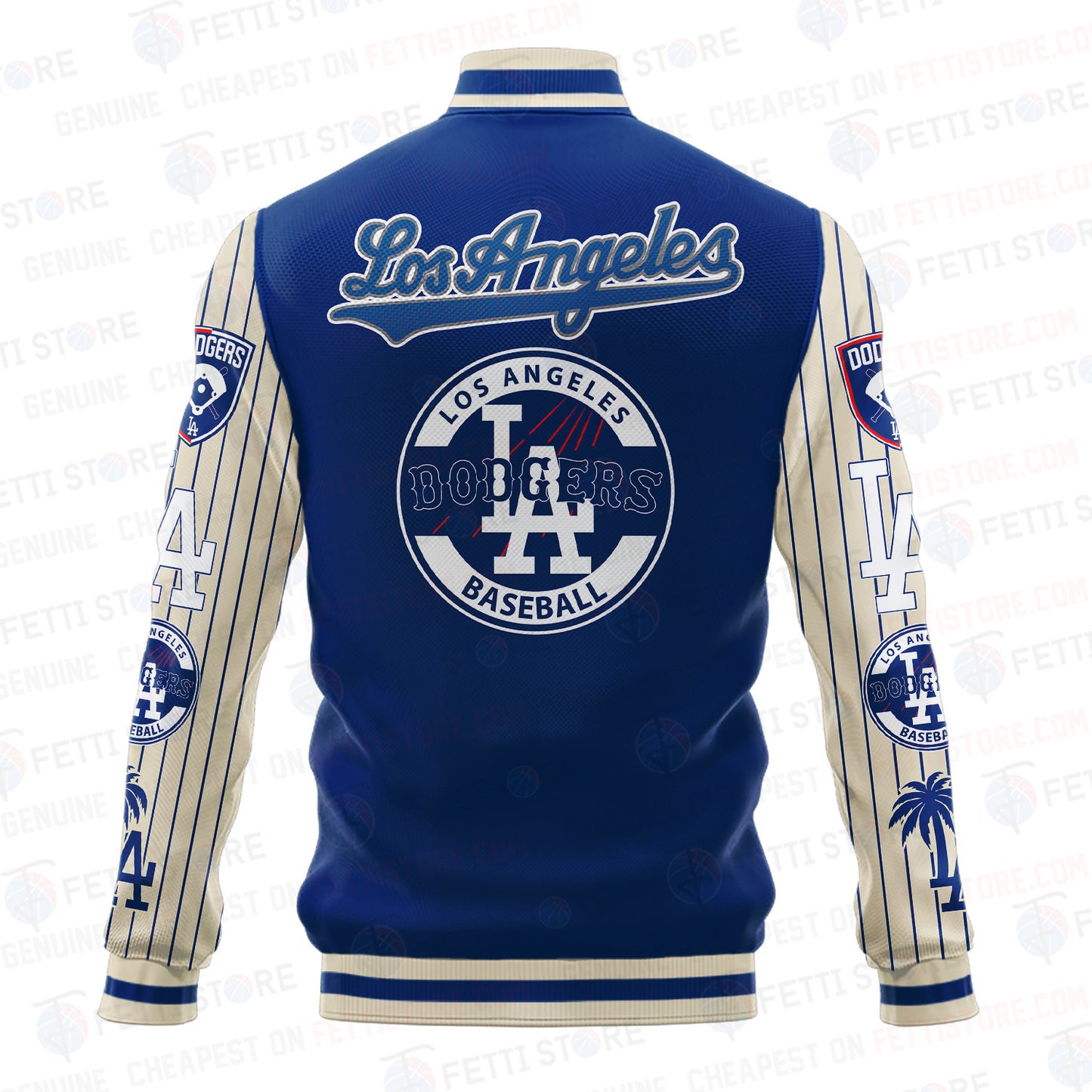Los Angeles Dodgers - Major League Baseball AOP Varsity Jacket V6 - All-Over-Printed Jacket