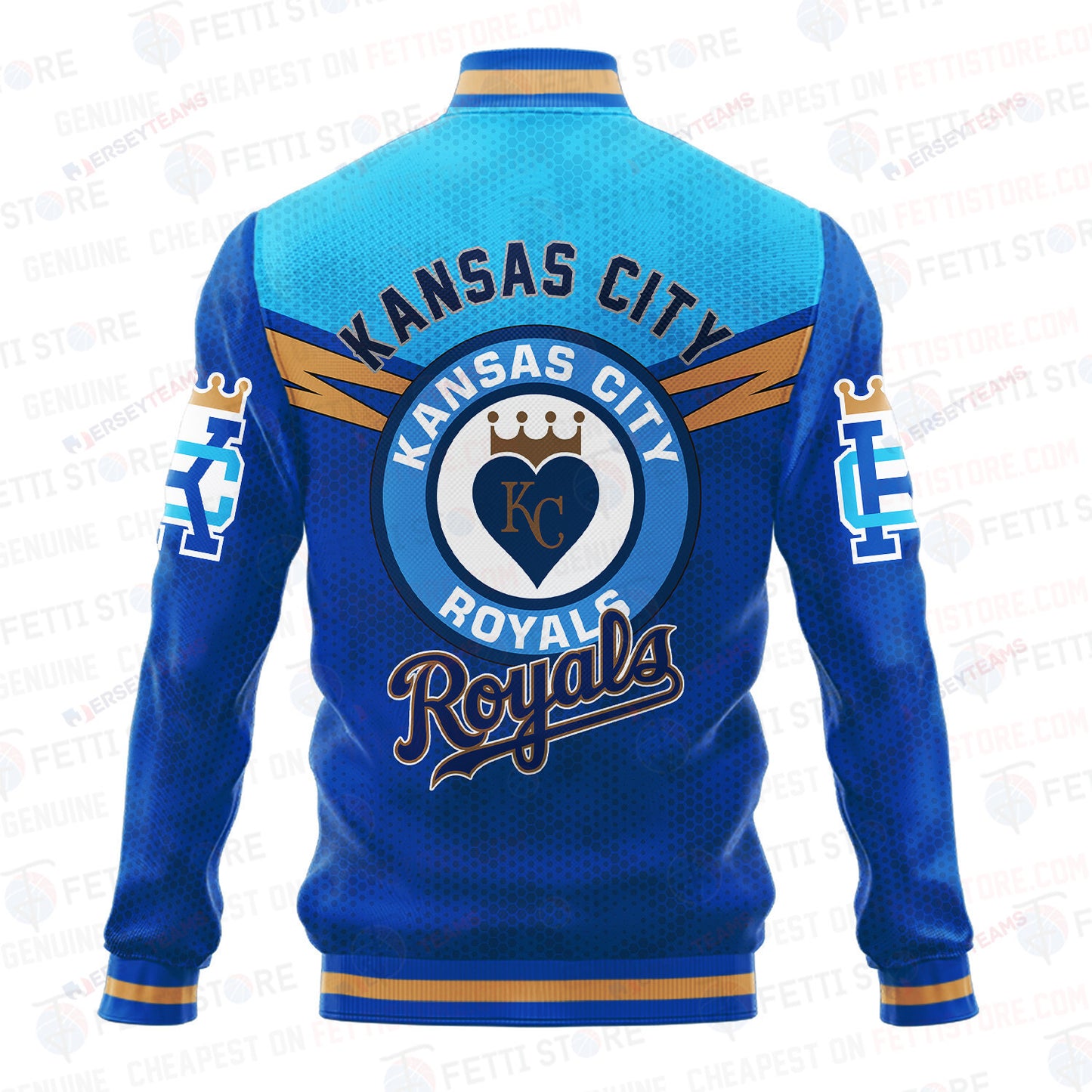 Kansas City Royals - Major League Baseball AOP Varsity Jacket V7 - All-Over-Printed Jacket