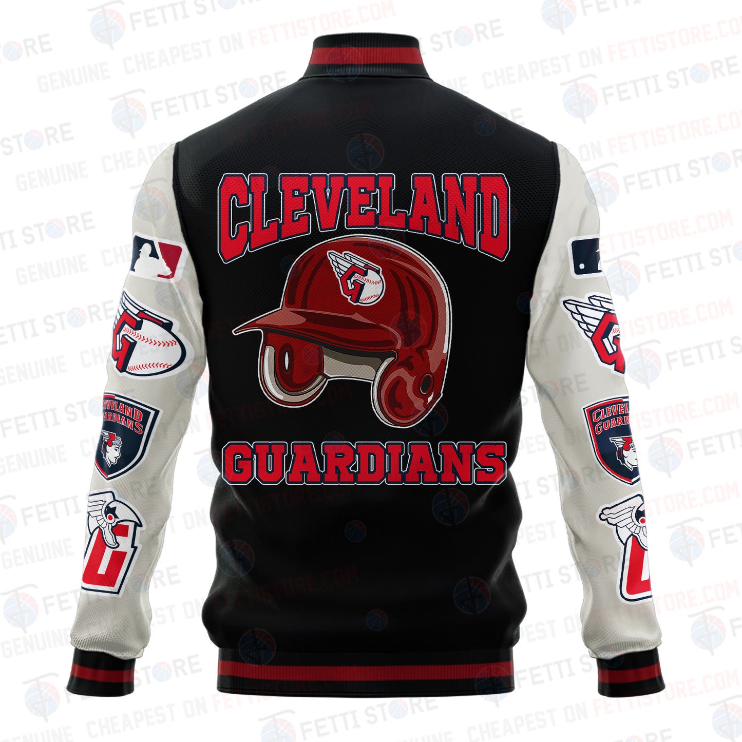 Cleveland Guardians - Major League Baseball AOP Varsity Jacket V2 - All-Over-Printed Jacket