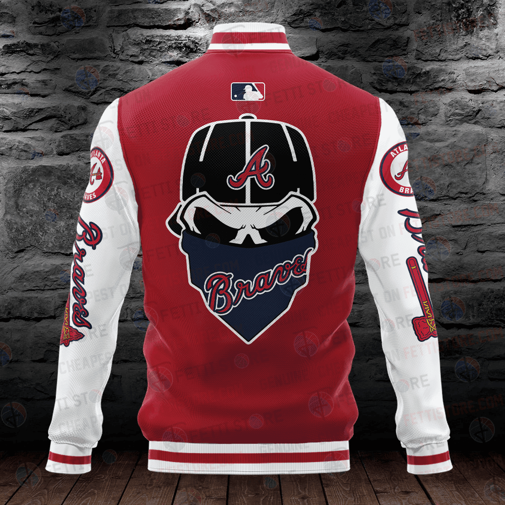 Atlanta Braves Major League Baseball AOP Varsity Jacket - All-Over-Printed Jacket