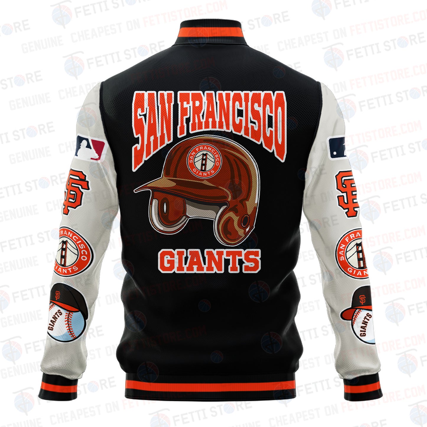 San Francisco Giants - Major League Baseball AOP Varsity Jacket V2 - All-Over-Printed Jacket