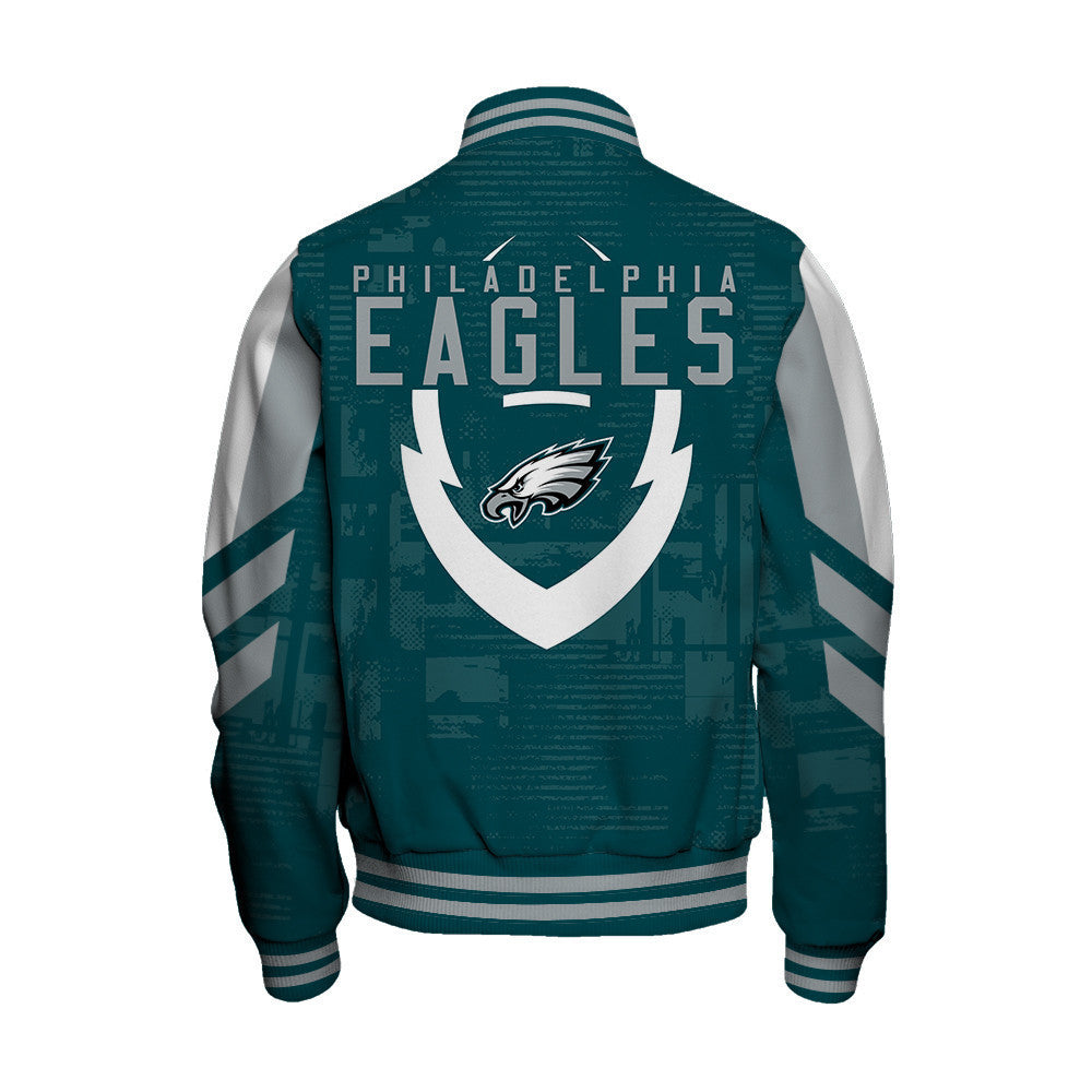 Philadelphia Eagles Football Team 2024 - 25 Proud To Be Different Unisex Varsity Jacket - All-Over-Printed Jacket