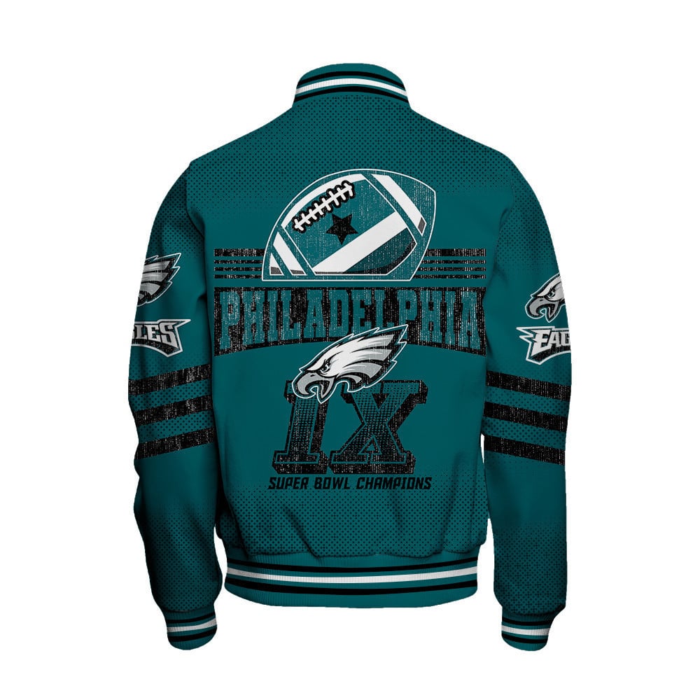 Philadelphia Eagles Football Team Proud Of Every Championship Win Unisex Varsity Jacket - All-Over-Printed Jacket