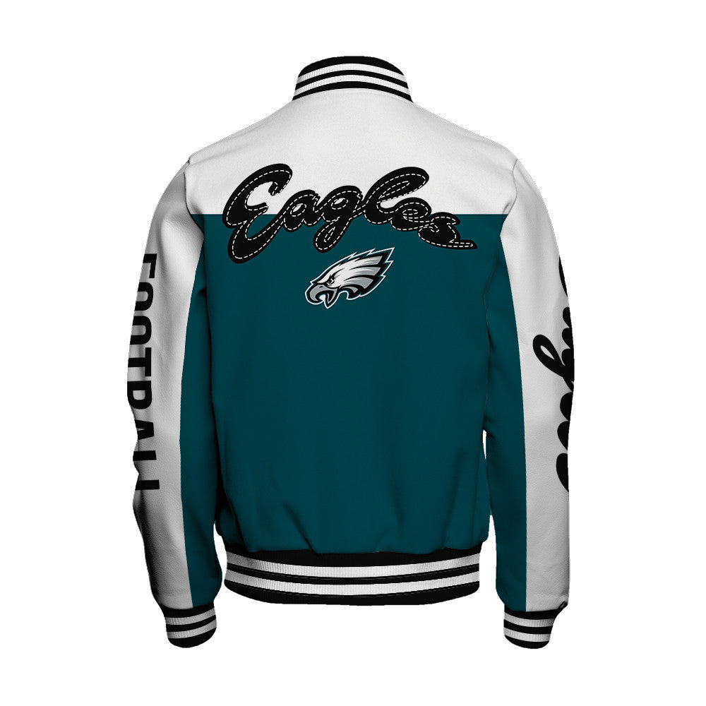 Philadelphia Eagles National Football League 2024 Face Any Weather Unisex Varsity Jacket - All-Over-Printed Jacket