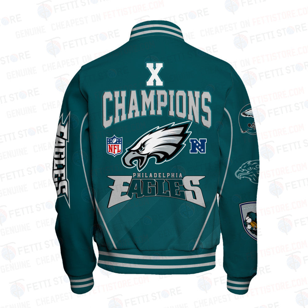 Philadelphia Eagles National Football League Champions Varsity Jacket - All-Over-Printed Jacket