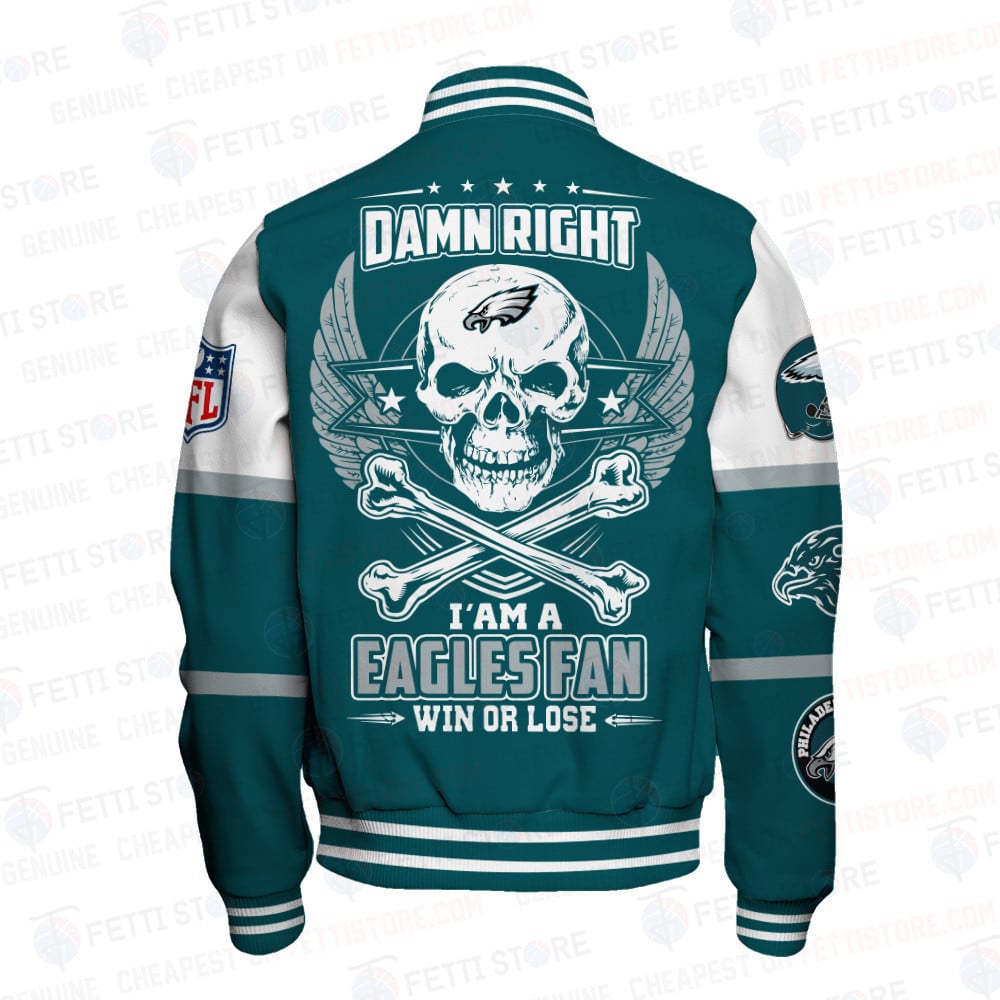 Philadelphia Eagles National Football League Varsity Jacket STM V4 - All-Over-Printed Jacket