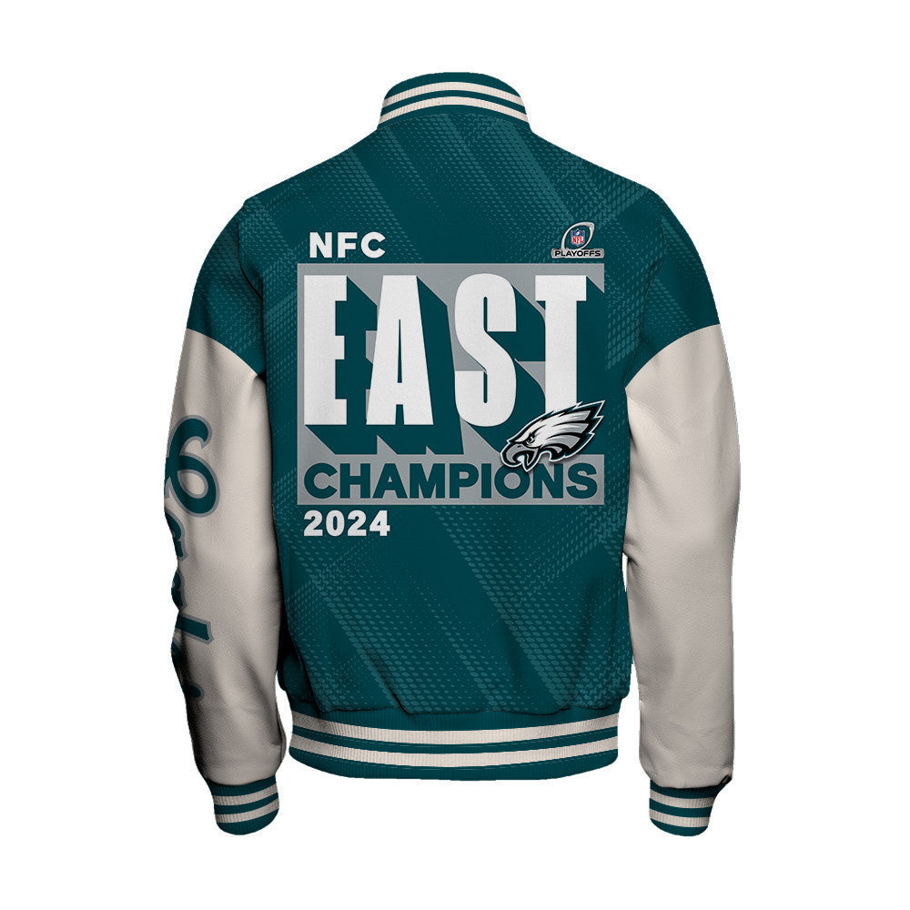 Philadelphia Eagles NFC EAST Champions 2024 Unisex Varsity Jacket - All-Over-Printed Jacket