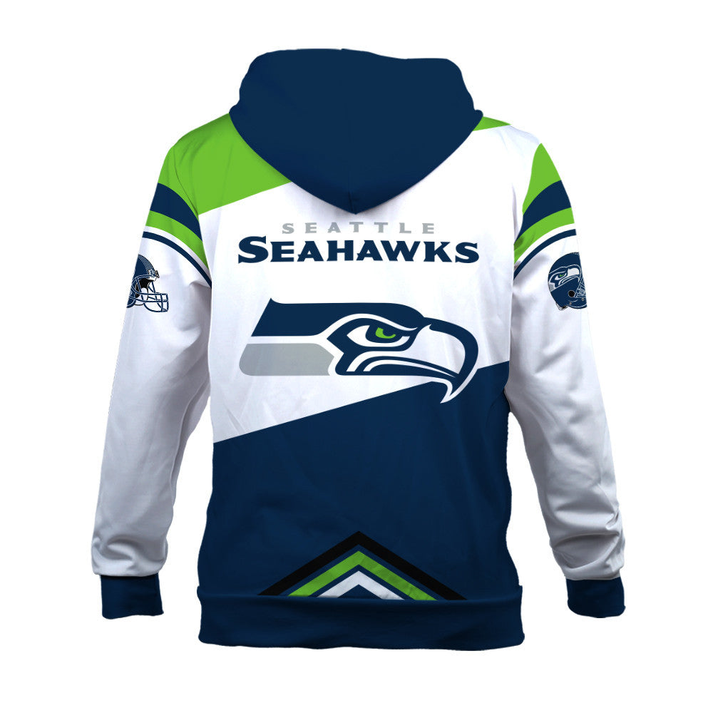 NFL Seattle Seahawks Power Forward Full-Snap Limited Edition 3D Zip Hoodie