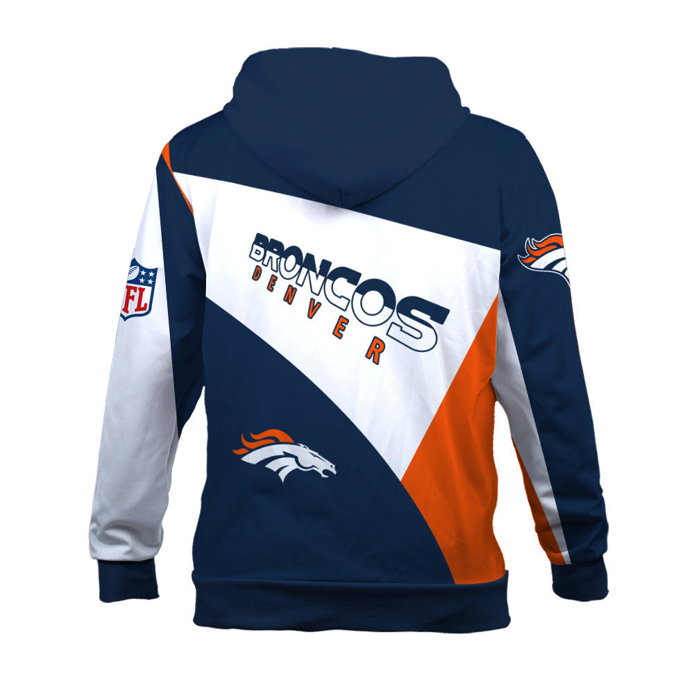 NFL Denver Broncos Team Color Pride Exclusive Design 3D Hoodie