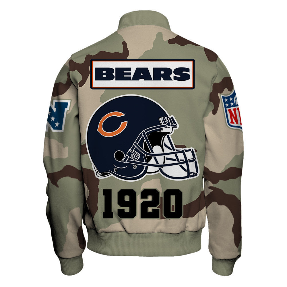 Denver Broncos Unique Military Green Design, Large Logo On The Back Varsity Jacket