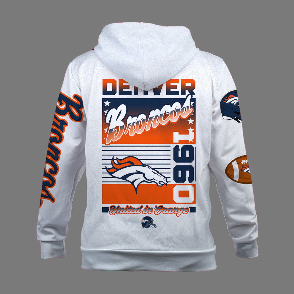 Denver Broncos Breaking All Conventional Design Standards 3D Zip Hoodie