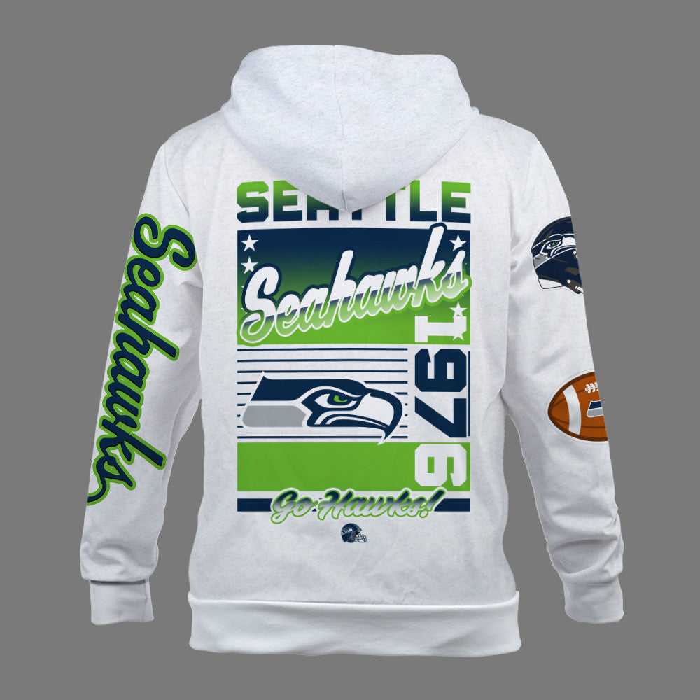 Seattle Seahawks Breaking All Conventional Design Standards 3D Hoodie