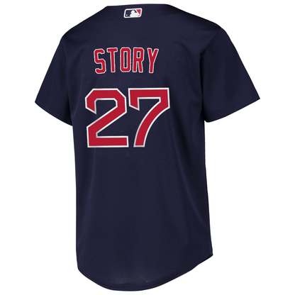 Trevor Story 27 Boston Red Sox Alternate Player Men Jersey - Navy Jersey