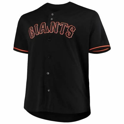San Francisco Giants Big And Tall Pop Fashion Jersey - Black