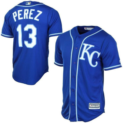 Salvador Perez Kansas City Royals Cool Base Player Jersey - Royal