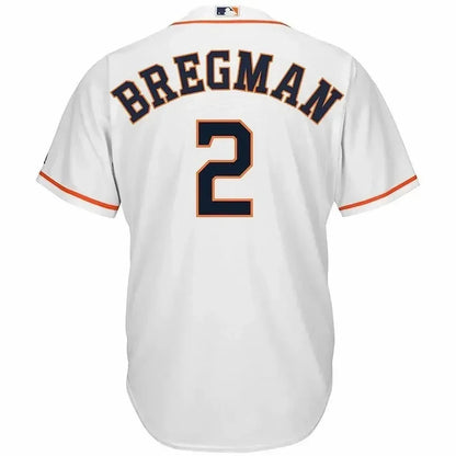 Alex Bregman Houston Astros Big And Tall Cool Base Player Jersey - White