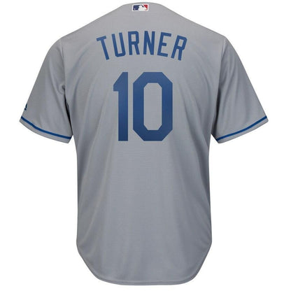 Justin Turner Los Angeles Dodgers Road Official Cool Base Player Jersey - Gray